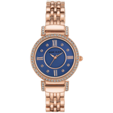 Navy Accented Rose Gold Watch, 30mm