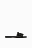 FLAT LEATHER SLIDER SANDAL