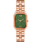 Anne Klein Women's Bracelet Watch - Green and Rose Gold