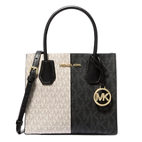 Mercer Medium Two-Tone Logo Crossbody Bag - Black