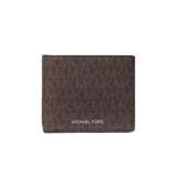 Men Cooper Logo Billfold Wallet With Passcase - Brown