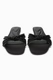 VINYL SLIDER SANDALS WITH STRAPS