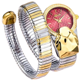 Double Tone Snake watch with Red Dial