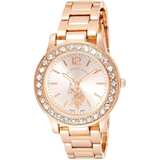 U.S. Polo Assn. Women's Quartz Watch, Analog Display and Gold Plated Strap USC40330