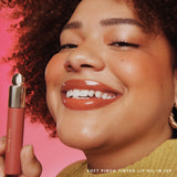 soft pinch tinted lip oil Joy - muted peach