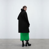 Lapel Collar Coat - Black